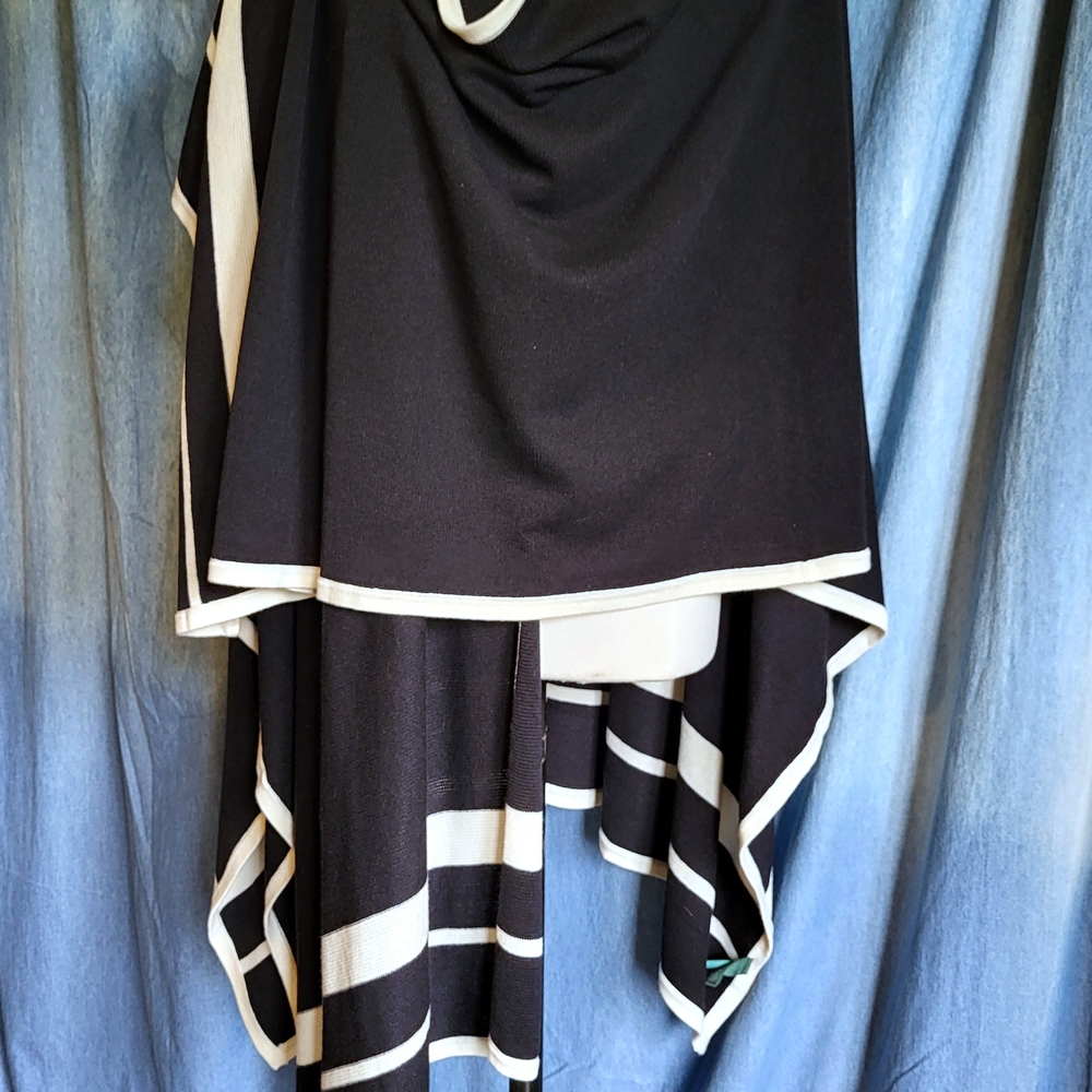 Ralph Lauren Black and Cream Cape